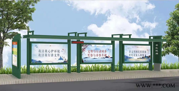 金德 候车亭厂家，公交站牌制作生产，广告灯箱，所有产品可定制生产图3