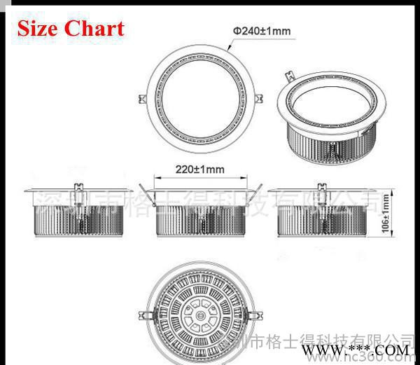 工厂直销鳍片铝 LED筒灯  OSRAM欧司朗光源图1