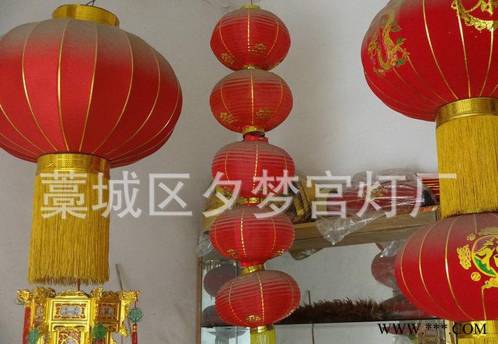 圆形日韩冬瓜灯笼连串 绸布拉丝广告灯笼 钢丝户外广告灯笼图3