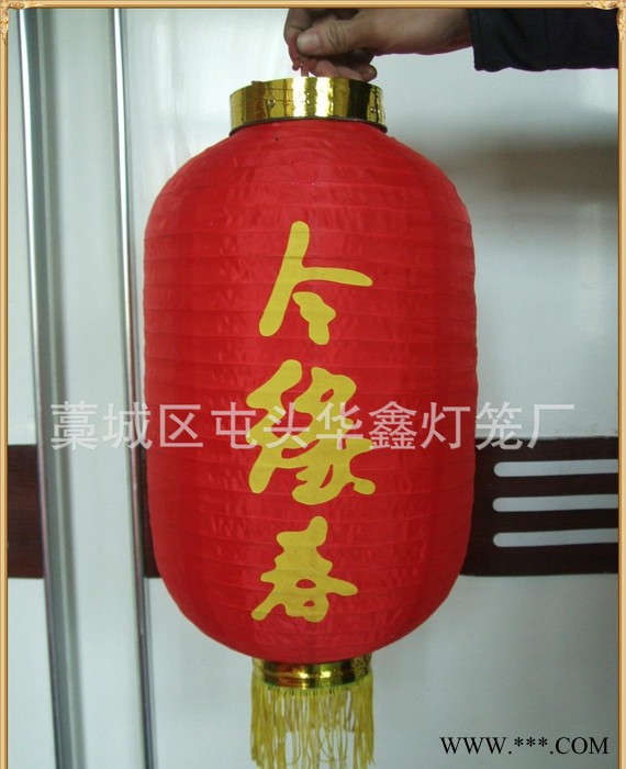 冬瓜折叠广告灯笼拉丝灯笼 日韩式仿古宫灯 中秋大红绸布定做图2