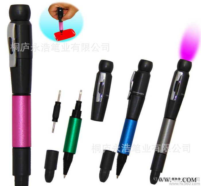 500支起订广告灯笔 LED灯笔圆珠笔 小量 学生办公品图2