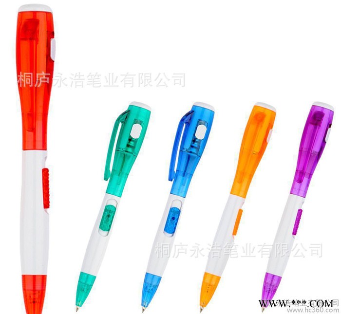 500支起订广告灯笔 LED灯笔圆珠笔 小量 学生办公品图3