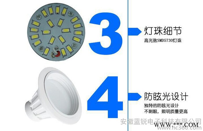 供应商场照明LED筒灯价格图3