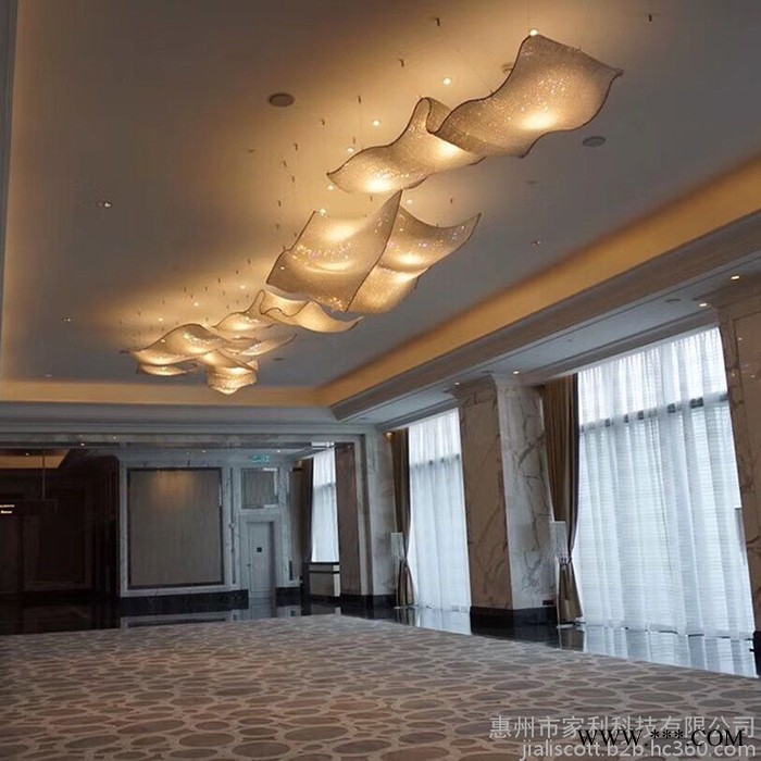 厂家非标准定制酒店工程灯具KTV会所售楼大厅装修场所装饰水晶灯图2