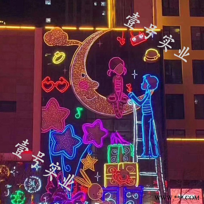楼体亮化照明  城市景观照明 景观亮化工程 城市亮化工程灯具 户外照明工程图4