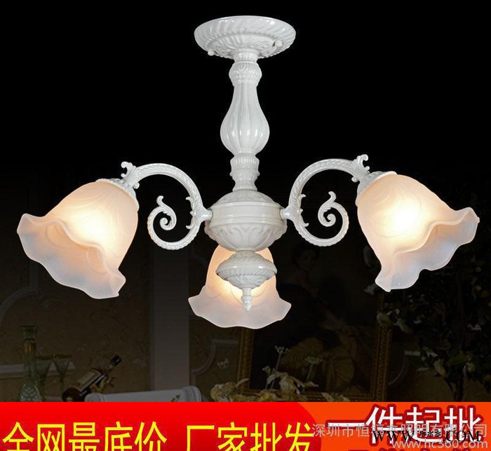 厂家批发 中山灯饰 欧式餐厅吊灯 三头 卧室吊灯 酒店工程灯具图3
