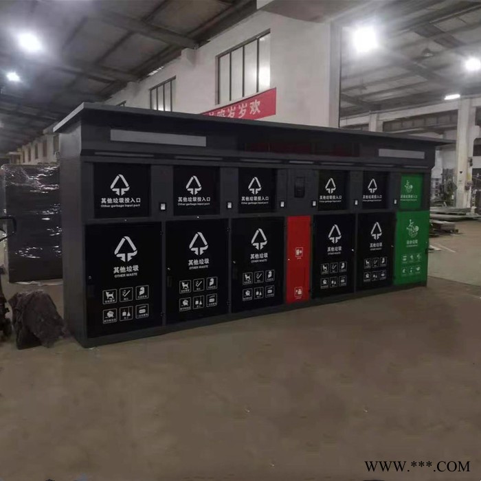 智能垃圾箱 分类扫码称重积分云智能垃圾箱 广告灯箱垃圾箱厂家定制 免费设计图5