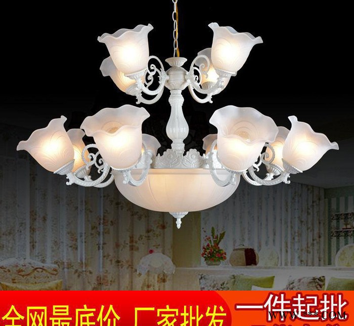 专业 欧式树脂吊灯  欧式餐厅吊灯 别墅酒店工程灯6652-8+4+3图3