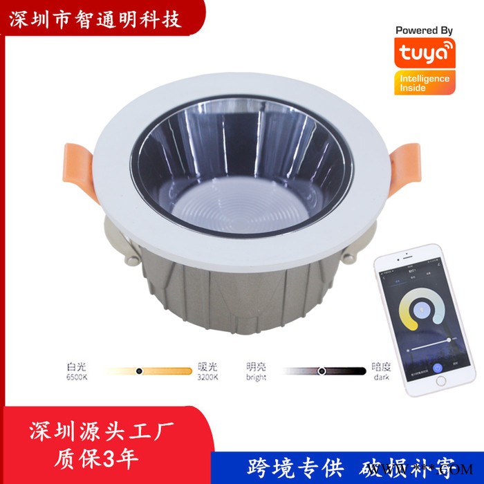 智通明 LED射灯,筒灯，WiFi涂鸦声控灯图4