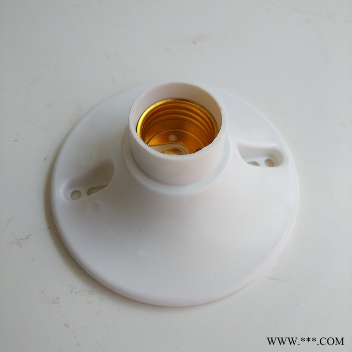 **802塑料生产塑料大平座灯口大功率 E27螺口 吸顶式 工程灯口座 厂家直供 平灯座图5