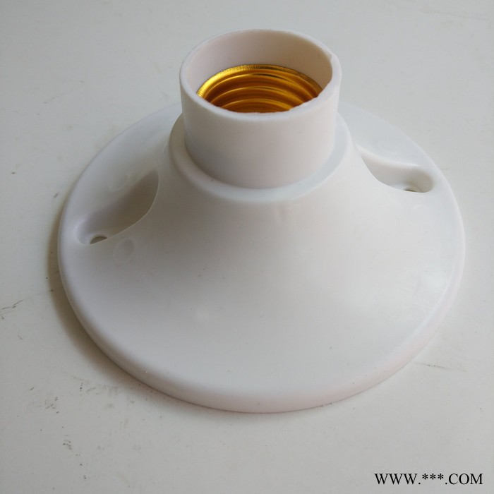 **802塑料生产塑料大平座灯口大功率 E27螺口 吸顶式 工程灯口座 厂家直供 平灯座图8
