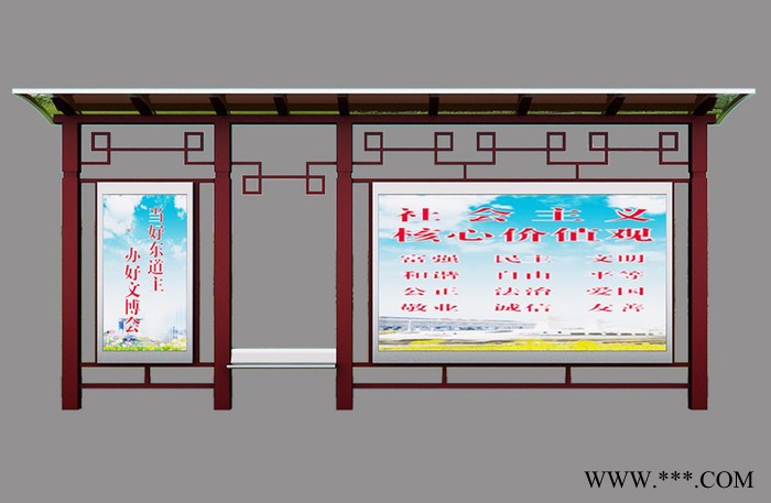 金德  专业设计生产校园宣传栏，社区宣传栏，党政宣传栏，广告灯箱等户外广告设备图3