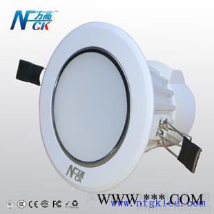 供应2.5寸3W LED筒灯 平面筒灯压铸筒灯天花灯 商业照明灯具图1