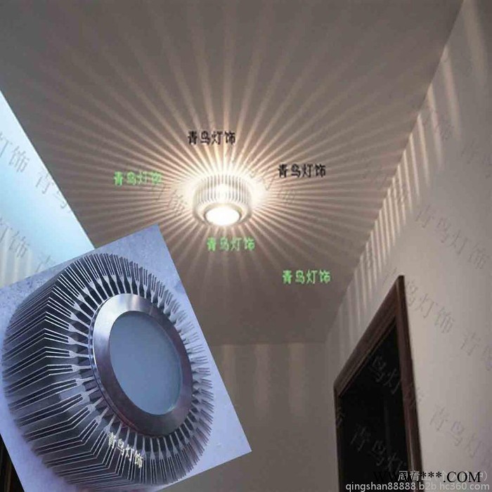 畅销太阳花系列灯led低碳环保铝材工程灯壁灯吸顶灯18568/1图3