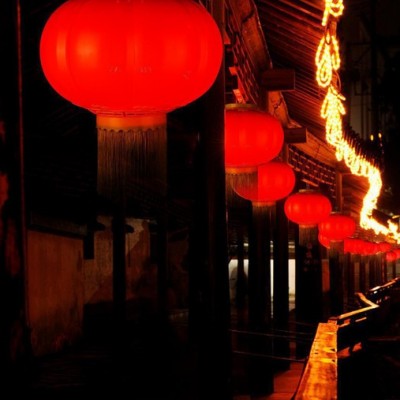 LED发光红灯笼 户外防水亚克力广告灯笼可印字 元旦春节喜庆