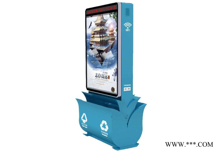 户外广告灯箱  同德广告LJX-541   广告垃圾箱图3