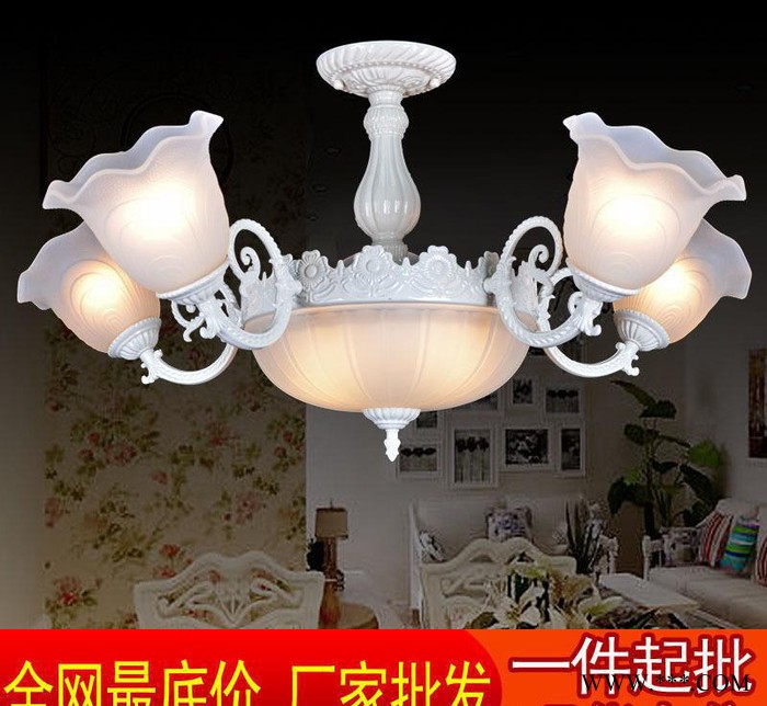 欧式吊灯 酒店卧室工程灯具 现代 田园树脂客厅灯图3