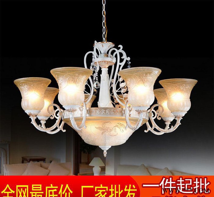 欧式水晶吊灯客厅简约餐厅灯卧室灯具酒店工程灯田园吊灯图2