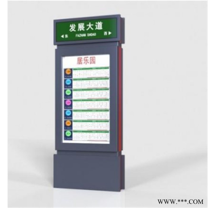 指路牌灯箱厂家 广告指路牌灯箱 滚动广告灯箱 来图定制免费设计图3