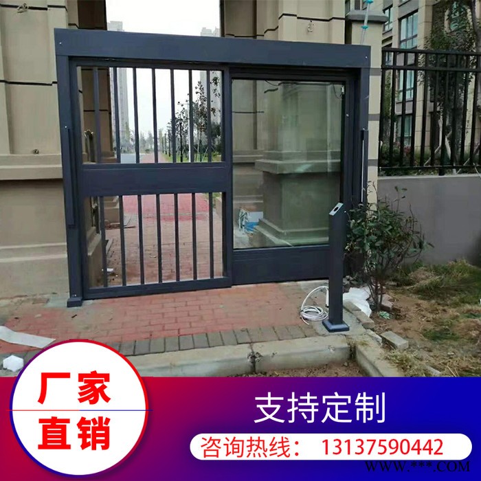 龙迪 信阳 刷卡平移门 广告灯箱展示位 美观实用 广告平移门