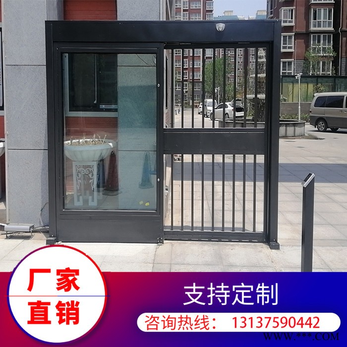 龙迪 信阳 刷卡平移门 广告灯箱展示位 美观实用 广告平移门图3
