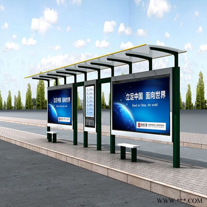 滨州江苏晟宇公交站台代理 候车亭 宣传栏 阅报栏 核心价值观 户外广告灯箱 精神堡垒 垃圾分类亭**产品**图2