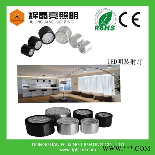 供应辉晶亮LED明装筒灯