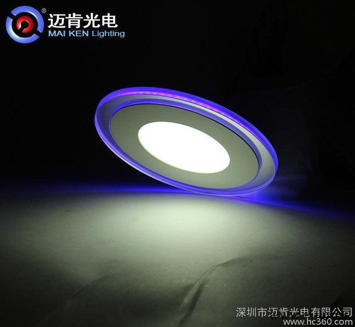 提供新款品牌LED工程灯具直销售LED双色 6W 圆形LED图1