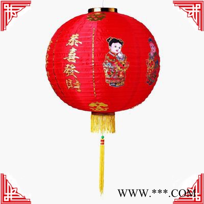 宫灯韩式大红圆灯笼拉丝灯笼日韩广告灯笼春节连串灯笼图2