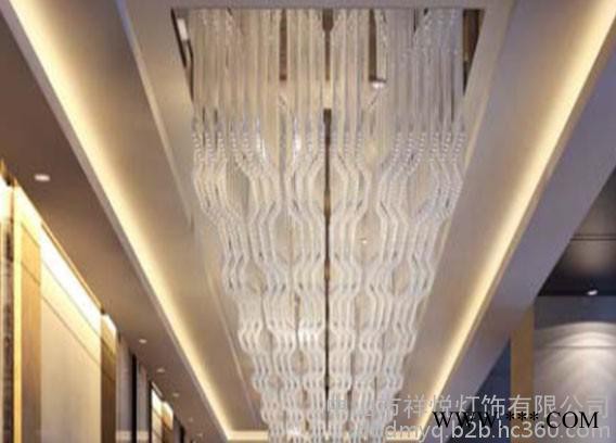 现代简约水晶灯   酒店电梯 灯具  水晶吸顶灯长方形led吸顶灯 酒店工程灯具