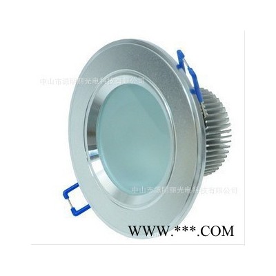 厂家批发5W 3寸LED贴片筒灯，台湾5730高亮灯珠，车铝筒灯