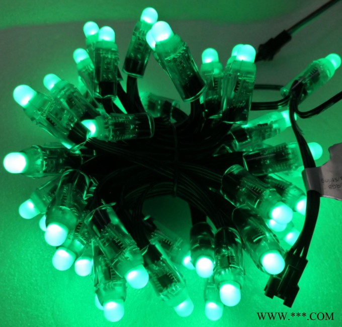 黑色12V WS2811 50灯 12mm直径 防水RGB 可编程幻彩穿孔灯广告灯图4