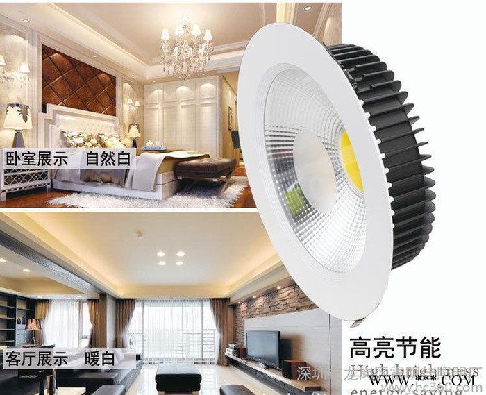 直销高品质COB筒灯20W30进口光源图2
