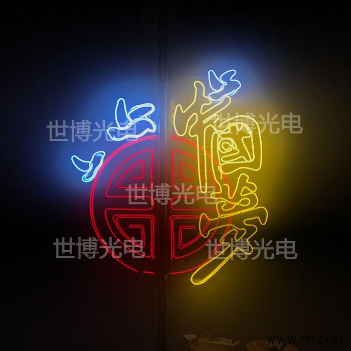 LED灯杆造型路灯杆装饰市政公路节日装饰工程灯杆希望之星造型灯图2