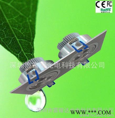 低光衰ＬＥＤ天花灯／ＬＥＤ灯具，双头ＬＥＤ单颗一瓦筒灯图1