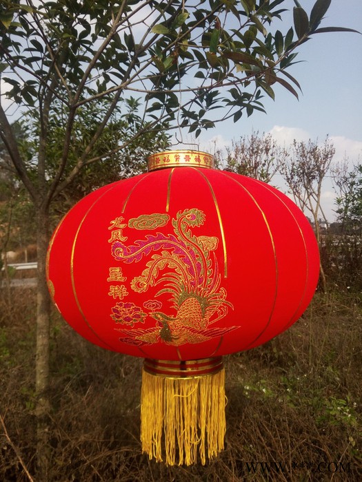 德义灯笼 西安灯笼厂定制定做广告灯笼绸缎灯笼植绒灯笼冬瓜灯笼大型宫灯图4