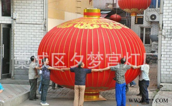 特大加固铁口钢丝广告灯笼 户外广告大红灯笼 大灯笼定制图3