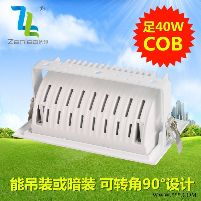 Zenlea珍领ZL-FL1040-A2筒灯 COB室内投射灯 LED转角灯图2