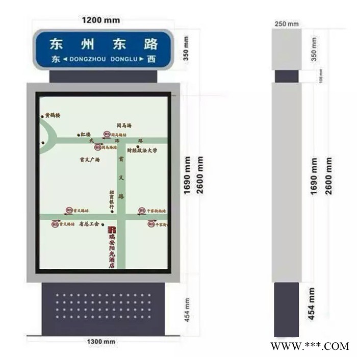 智邦 ZBM-19款 广告灯箱 路灯箱 社区信息牌 专业生产厂家，欢迎订购量大从优！图2