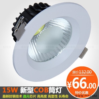 供应希源照明COB200615W COB筒灯5寸天花灯