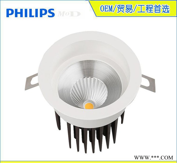 **10W20W30W飞利浦led筒灯 嵌入式橱柜天花灯工程款压铸cob射灯图3