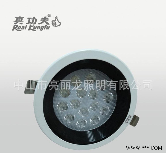 酒店天花筒灯15W黑白高光天花灯LED大功率天花射灯