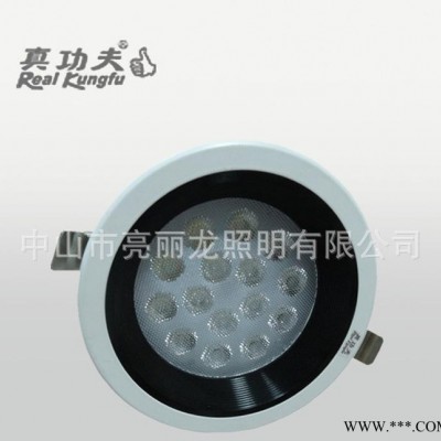 酒店天花筒灯15W黑白高光天花灯LED大功率天花射灯