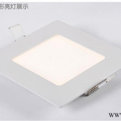 直销塑料超薄led筒灯 全套天花拉丝面板灯 正面发光PC平板灯