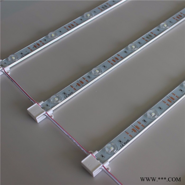 宝鑫照明 12V防水漫反射LED漫反射硬灯条铝槽防水12V3030灯珠带透镜背光源户外广告灯箱图4