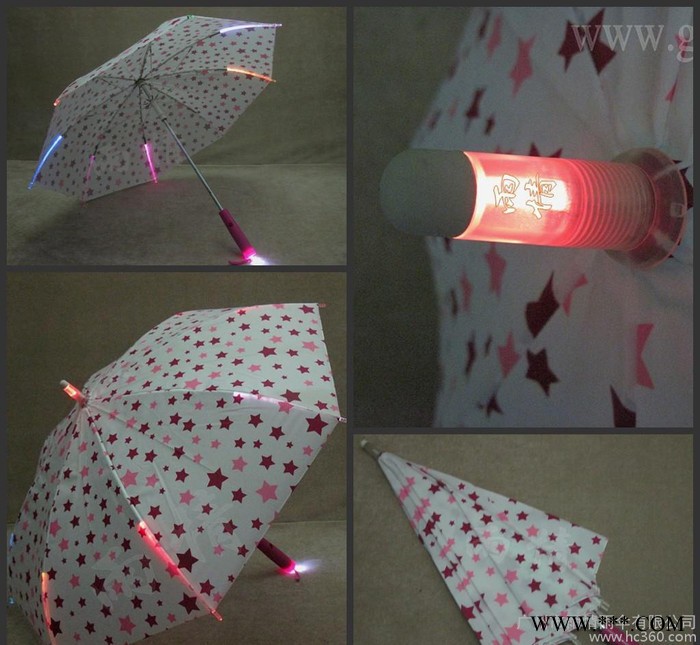 【 款式】带手电筒灯光广告雨伞 LED发光伞》图图2