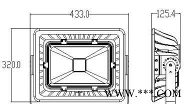LED室外体育场100 200W场馆照明投光灯室外广告灯IP65防水泛光灯