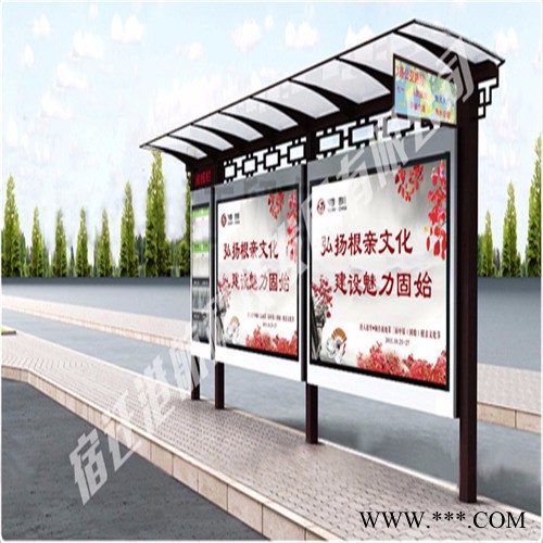 候车亭灯箱、候车亭灯箱、户外广告灯箱、广告牌GH-1036LED语音播报图5