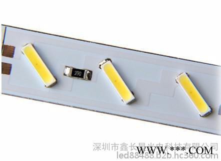 7020硬灯条DC12V 72灯一米 带铝槽高亮7020LED硬灯条柜台 广告灯条图1