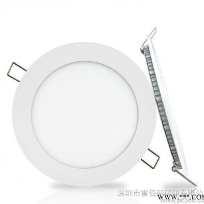 雷佰朗LED超薄筒灯 圆形面板灯 白色喷漆孔洞灯2.5寸3W客厅灯